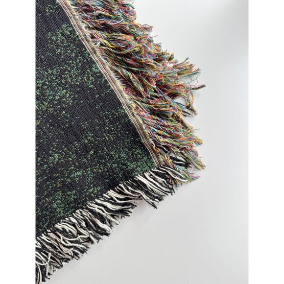 ARLETA PECH "Dancing Flamencos" Floral 100% Cotton Woven Tapestry Throw Blanket - Picture 10 of 12